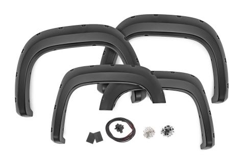 Pocket Fender Flares 46 Stealth Gray 6 Foot 7 Inch & 8 Foot Bed GMC Sierra 1500 (07-13) Rough Country