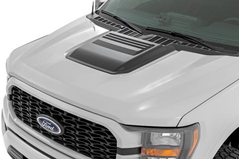 Hood Scoop A3 Space White Ford F-150 2WD/4WD (2021-2025) Rough Country