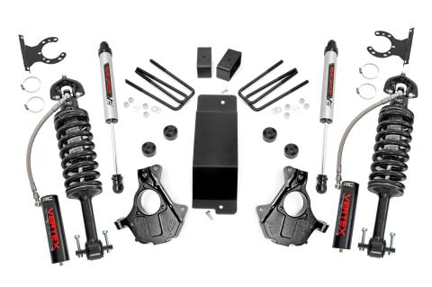 3.5 Inch GM Suspension Lift Knuckle Kit w/Vetex and V2 Shocks (07-13 1500 PU 4WD Cast Steel) Rough Country