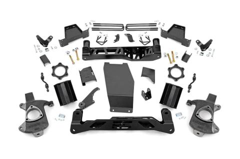 7 Inch GMC Suspension Lift Kit 14-16 Sierra 1500 Denal 4WD w/MagneRide Aluminum Rough Country