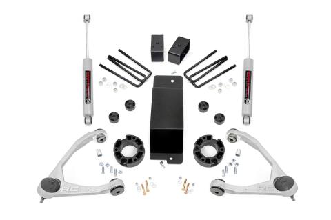 3.5 Inch Suspension Lift Kit w/Forged Upper Control Arms 07-16 Silverado/Sierra 1500 4WD Rough Country