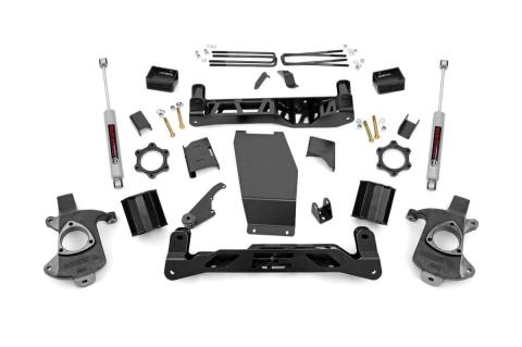 5 Inch Suspension Lift Kit w/N3 14-18 Silverado/Sierra 1500 4WD Cast Steel Rough Country