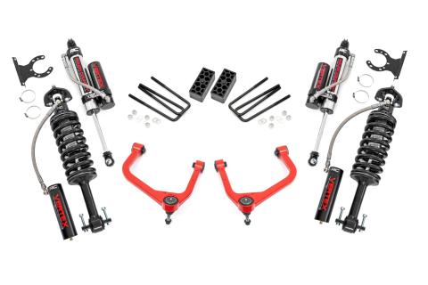 3.5 Inch Lift Kit Vertex Red GMC Sierra 1500 2WD/4WD (2019-2025) Rough Country