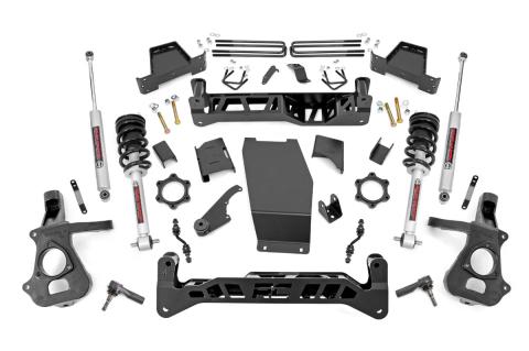 7 Inch Suspension Lift Kit Lifted Struts 14-18 Silverado/Sierra 1500 4WD Cast Steel Rough Country