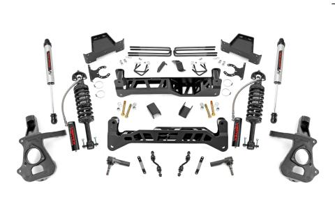 7 Inch Suspension Lift Kit Vertex & V2 14-18 Silverado/Sierra 1500 2WD  Aluminum/Stamped Steel Rough Country