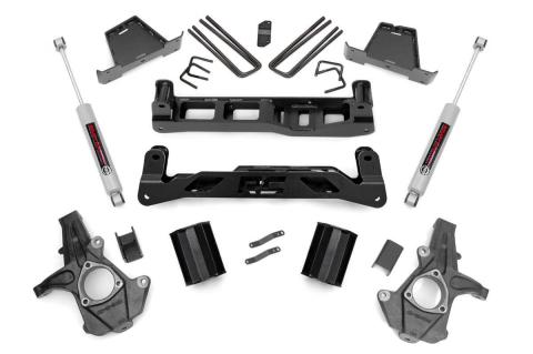 7.5 Inch Suspension Lift Kit w/N3 Shocks 07-13 Silverado/Sierra 1500 Rough Country