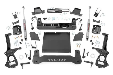 4in GM Suspension Lift Kit Strut Spacers N3 Shocks 19-21 1500 Trailboss/AT4 Diesel PU 4WD Rough Country