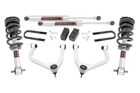 3.5 Inch Lift Kit Mono Leaf Rear M1 Struts/M1 GMC Sierra 1500 (19-24) Rough Country