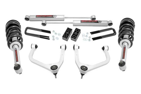 3.5 Inch Suspension Lift Kit w/Forged Upper Control Arms & Loaded Struts 19-20 Silverado/Sierra 1500 4WD/2WD Rough Country