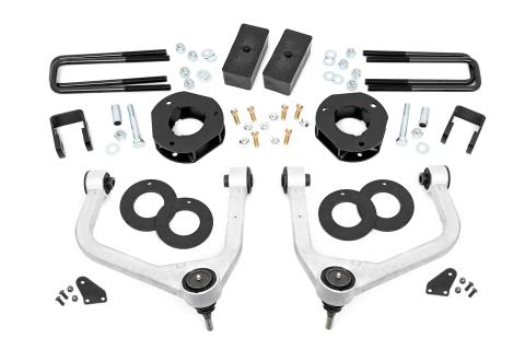 3.5 Inch GMC Suspension Lift Kit w/Upper Control Arms 19-20 Silverado/Sierra 1500 4WD/2WD w/Adaptive Ride Control Rough Country