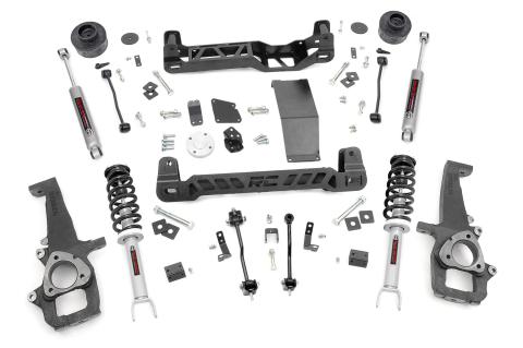 4 Inch Suspension Lift Kit N3 Struts & N3 Shocks 12-Up RAM 1500 4WD Rough Country