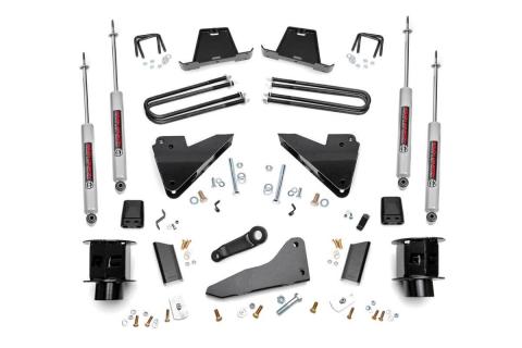 5 Inch Suspension Lift Kit Coil Spacers Radius Drops 13-15 RAM 3500 4WD Rough Country