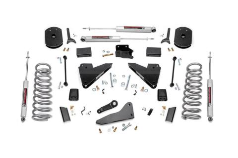 5 Inch Suspension Lift Kit Coil Springs Radius Drops 14-18 RAM 2500 4WD Diesel Rough Country