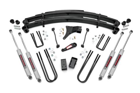 4 Inch Suspension Lift Kit Preminum N3 Shocks 99 Ford F-250/F-350 Super Duty Rough Country