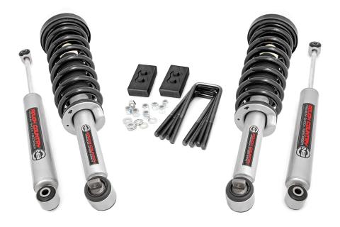 2 Inch Leveling Lift Kit N3 Struts & N3 Shocks 14-20 F-150 Rough Country