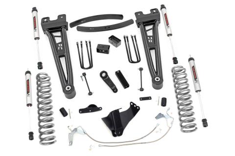 6 Inch Suspension Lift Kit Radius Arms w/V2 Shocks 08-10 F-250/350 4WD Diesel Rough Country