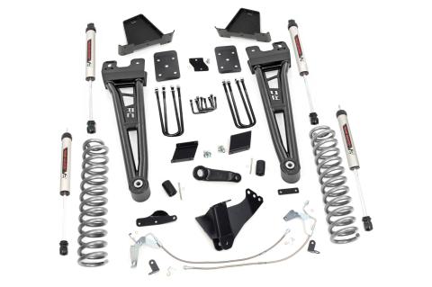 6 Inch Ford Radius Arm Suspension Lift Kit No Overload Springs w/V2 Shocks 15-16 F-250 Rough Country