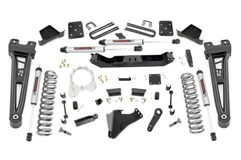 6 Inch Suspension Lift Kit w/Radius Arms & V2 Shocks No Overload Springs 4 Inch Axle Diam 17-19 F-250/350 4WD Diesel Rough Country