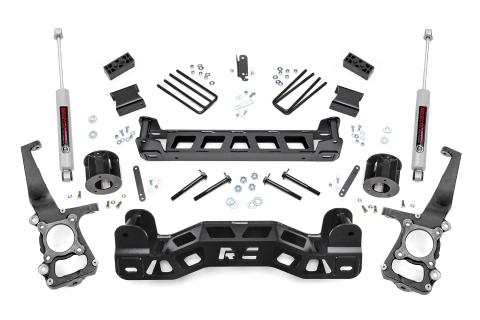 4 Inch Suspension Lift Kit w/N3 Shocks 11-14 F-150 Rough Country