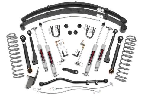 4.5 Inch Jeep X-Series Suspension Lift System 84-01 Cherokee XJ Rough Country