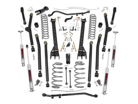 4 Inch Jeep Long Arm Suspension Lift Kit 04-06 Wrangler Unlimited TJ Rough Country