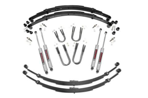 3 Inch Jeep Suspension Lift System 84-90 Grand Wagoneer 76-88 J10/J20 76-83 Cherokee SJ 76-83 Wagoneer Rough Country