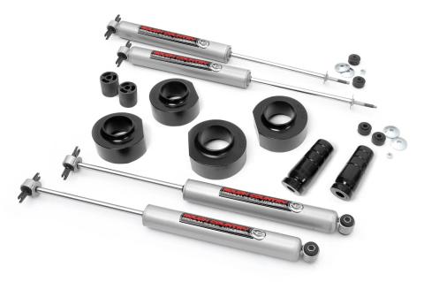 1.5 Inch Suspension Lift Kit 97-06 Jeep Wrangler TJ Includes N3 Series Shock Absorbers Rough Country