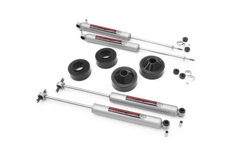 1.75 Inch Suspension Lift Kit 07-18 Wrangler JK Includes N3 Series Shock Absorbers Rough Country