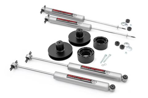 2 Inch Jeep Suspension Lift Kit Preminum N3 Shocks 04-06 4WD Jeep Wrangler TJ Unlimited 97-06 4WD Jeep Wrangler TJ Rough Country