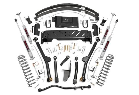 6.5 Inch Jeep Long Arm Suspension Lift System 84-01 XJ Cherokee-2.5L/4.0L/NP231 Rough Country
