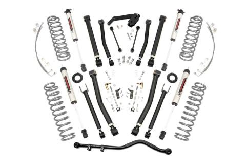 4 Inch Jeep X-Series Suspension Lift Kit w/V2 Shocks 07-18 Wrangler JK Rough Country