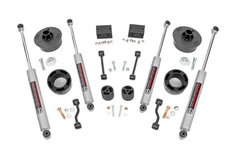 2.5 Inch Jeep Suspension Lift Kit 18-20 Wrangler JL 2/4 Door W/Premium N3 Shocks Rough Country