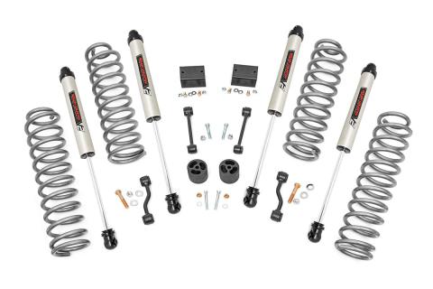 2.5 Inch Jeep Suspension Lift Kit V2 Shocks & Springs 18-20 Wrangler JL Rough Country