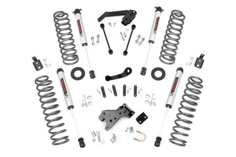4 Inch Jeep Suspension Lift Kit V2 Monotube Shocks 07-18 Wrangler JK Rough Country