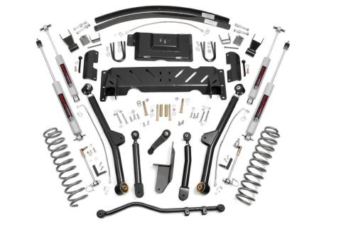 4.5 Inch Jeep Long Arm Suspension Lift Kit 84-01 XJ Cherokee-2.5L/4.0L/NP231 Rough Country