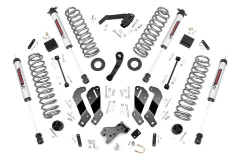 3.5 Inch Jeep Suspension Lift Kit w/V2 Shocks Control Arm Drop 07-18 Wrangler JK Rough Country