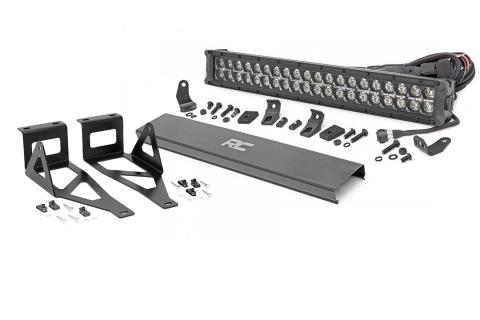 Ford 20 Inch LED Bumper Kit Black Series w/Amber DRL 05-07 F-250/350 Rough Country