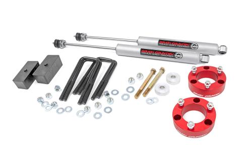 3 Inch Lift Kit Red Spacer w/N3 Shocks 05-21 Toyota Tacoma 2WD/4WD Rough Country