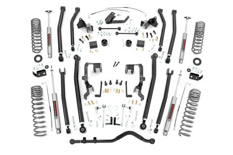 4.0 Inch Jeep Long Arm Suspension Lift Kit 07-11 Wrangler JK 4-door Rough Country