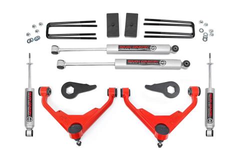 3 Inch Lift Kit Red Silverado/Sierra 2500HD/3500HD/Suburban 2500/Yukon XL 2500 (01-10) Rough Country