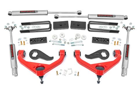 3 Inch Lift Kit Red Silverado/Sierra 2500HD/3500HD 2WD/4WD (20-26) Rough Country