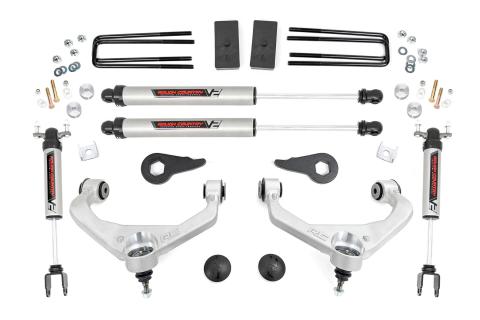 3.5 Inch Lift Kit V2 w/ Overloads Silverado/Sierra 2500HD/3500HD (11-19) Rough Country