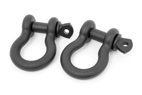 D-Ring Set Black Sold as a Pair Rough Country