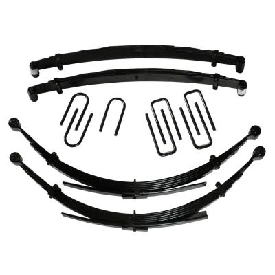 Lift Kit 6 Inch Lift 75-93 Dodge Includes Front/Rear Leaf Springs Front/Rear U Bolt Kits Front Bushing Kit Skyjacker