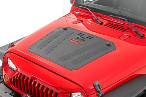 Jeep Powder Coated Hood Louver 07-18 Wrangler JK Rough Country