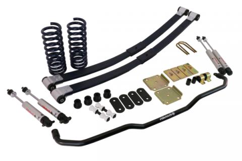 Streetgrip Suspension System For 1967-1969 Camaro and Firebird W/ Big Block No Bushings Or Ball Joints Front Dual Rate Coil Springs Composite Leaf Springs Front Sway Bar And HQ Shocks No Ball Joints Or Bushings Ridetech