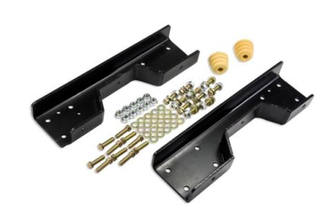 C-Notches For 1988-2000 C3500 Pair Of Frame C-Notch Reinforcements Cut Template And Hardware Powder Coated Satin Black Ridetech