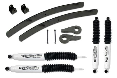 2 Inch Lift Kit 01-10 Silverado/Sierra 2500HD 4x4 &amp; 2WD w/Rear Add A Leafs and SX8000 Shocks For Non-Purple Keys Tuff Country