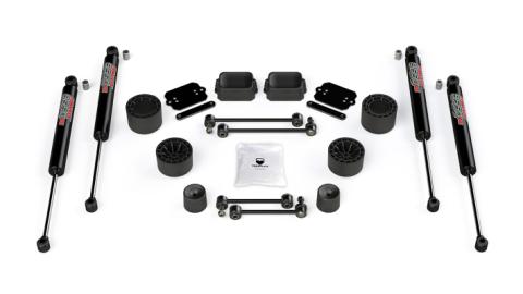 18-Up Wrangler JL 4 Door Rubicon 2.5 Inch Performance Spacer Lift Kit &amp; 9550 VSS Shocks TeraFlex