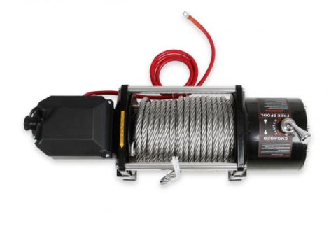 17,000 Lbs 12 Volt Electric Winch w/ Metal Cable &amp; Roller Fairlead Anvil Off-Road